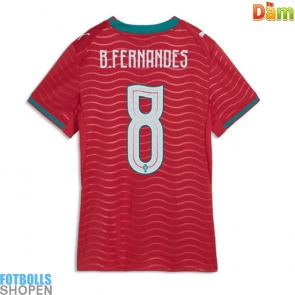 Billiga Portugal Bruno Fernandes #8 Hemmatröja Dam VM 2026 Kortärmad